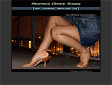 Tablet Screenshot of bespoke-dance-shoes.co.uk